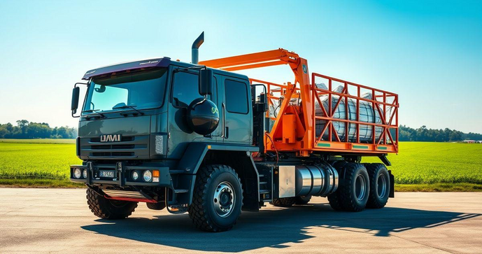 Plataforma Elevatória Caminhão: Vantagens e Aplicações no Transporte de Cargas