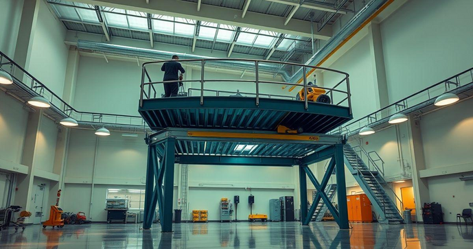 Plataforma elevada é a solução ideal para otimizar espaços e garantir segurança em diferentes ambientes