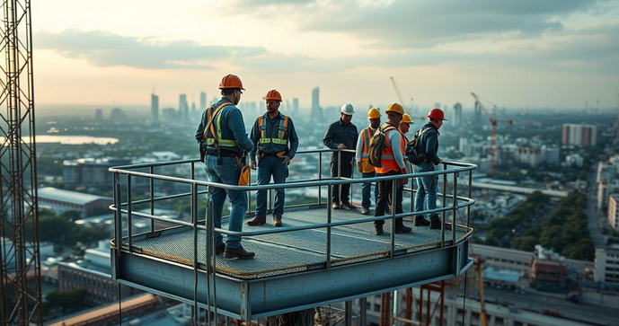 Plataforma de trabalho em altura é essencial para segurança e eficiência em obras e manutenções. Descubra como escolher a ideal.