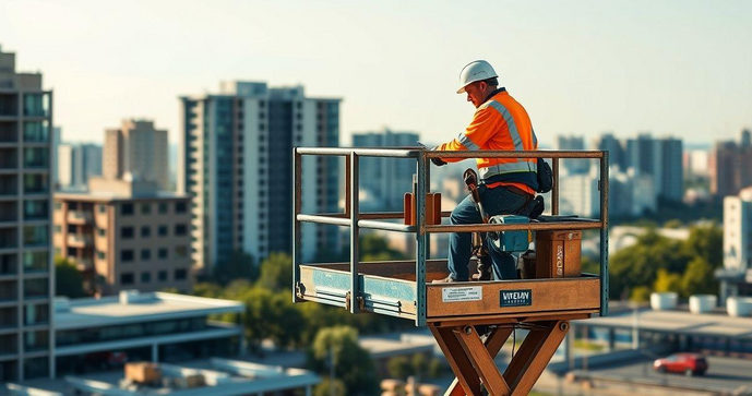 Plataforma trabalho em altura: como escolher a ideal para sua segurança e eficiência