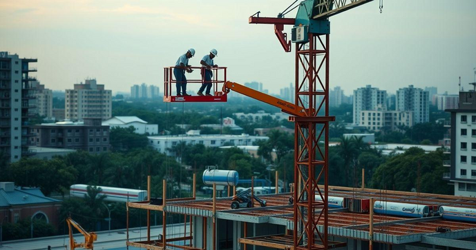 Aluguel de Plataforma Facilita Acesso e Trabalhos em Altura