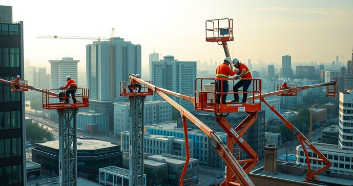 Plataforma de Trabalho Aéreo: Vantagens e Tipos que Você Precisa Conhecer